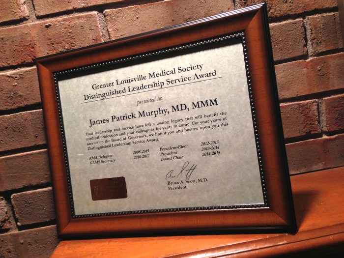 certificate on mantle copy